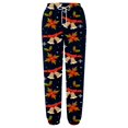 thumbnail image 2 of Gibobby pantalones holgados mujer Leggings elásticos largos navideños para mujer, pantalón informal con estampado de árbol de Papá Noel y de nieve, pantalón diario (Negro, S), 2 of 4
