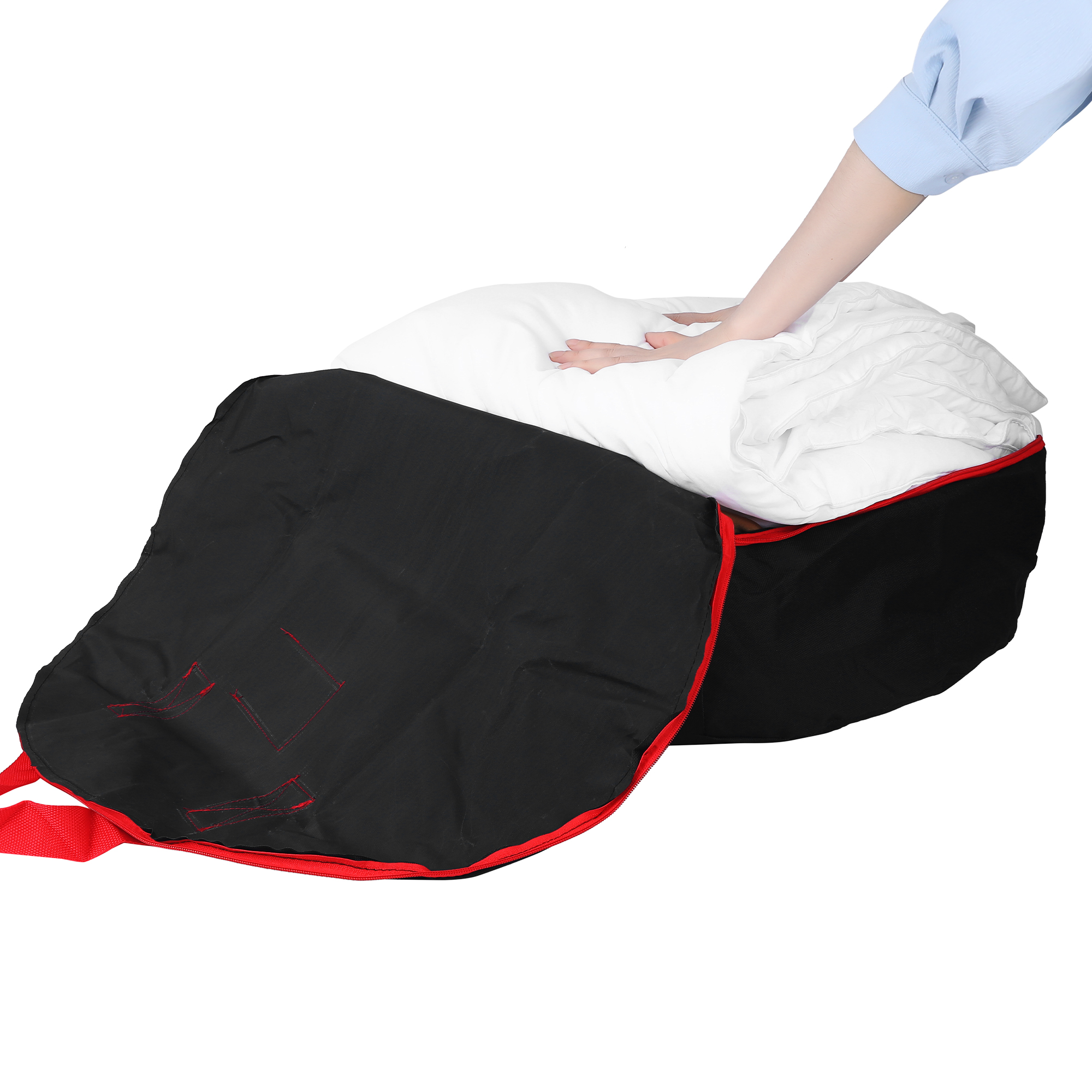 Unique Bargains 1 Pack Clothes Storage Bags Moving Bags Black 23.5*7in