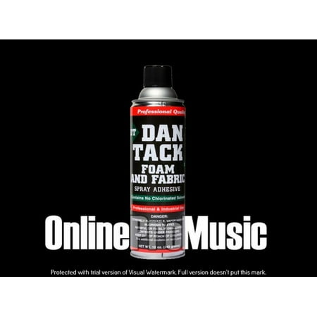 Dan Tack Professional Quality Foam & Fabric Spray Glue/Adhesive Big Can (Best Glue For Fabric To Foam)
