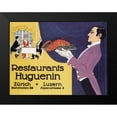 thumbnail image 2 of Advertisement 18x15 Black Modern Framed Museum Art Print Titled - Cooks: Restaurants Huguenin, 2 of 5