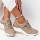 thumbnail image 2 of Zapatos de cuña informales de gran tamaño con tira dorada, zapatillas cómodas antideslizantes para correr para mujer, uso diario, 2 of 5