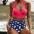 thumbnail image 2 of Conjunto de bikini a la moda para mujer, traje de baño de dos piezas, traje de baño relleno sin almohadilla en el pecho, ropa de playa con soporte de acero Fridja  nalpqowj52455, 2 of 4