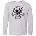 thumbnail image 3 of Inktastic Cancer Awareness Faith Over Fear Long Sleeve Youth T-Shirt, 3 of 5