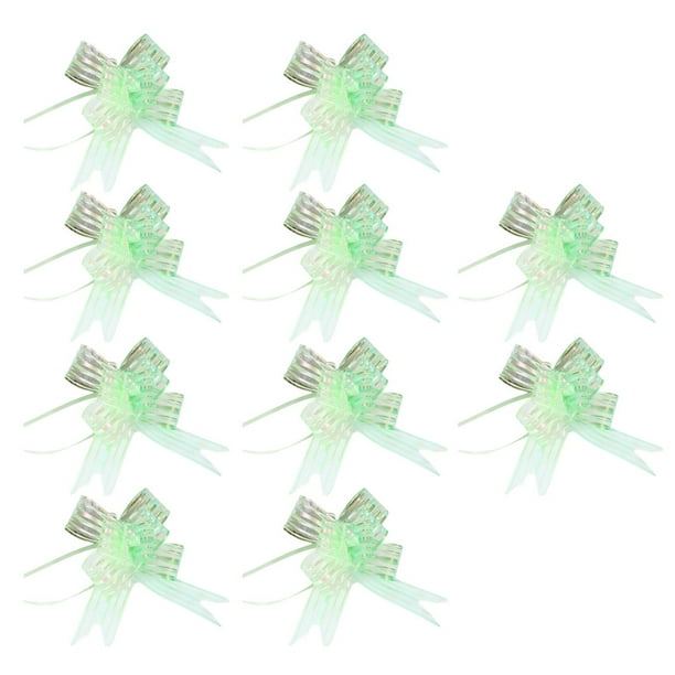 Bearachild 10 Uds. De guirnaldas con lazo, arte con leche, manija para armario de cumpleaños y bodas Kits de decoración para fiestas Verde