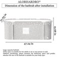 thumbnail image 3 of ALORHARDRO Large Portable Bathtub Portable Ice Bathtub Hot Bathtub Eco-Friendly Bathtub Adults with Accessories Kit,Thickening with Thermal Foam to Keep Temperaturer, No Cover, 3 of 9