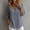 Light Gray, variant on 3/4 Length Sleeve Womens Tops Cotton Linen V Neck T Shirts Summer Beach Casual Boho Three Quarter Sleeve Tops Yellow L