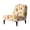 Autumn Maple Leaf, variant on HELLHERO Pink Rose Pattern Armless Accent Chair Washable Cover, Easy Care Decorations Armless Accent Chair Protector for Hotel Bedroom