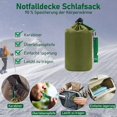 thumbnail image 2 of pieza saco de dormir de emergencia supervivencia - saco de supervivencia bivy mantas de rescate impermeables con silbato de señal, manta de emergencia de primeros auxilios de protección cont JFHHH pequeña, 2 of 5