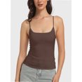 thumbnail image 3 of Women Sexy Square Neck Tank Top Summer Going Out Basic Cami Shirt, 3 of 6
