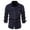 Navy, variant on SWSMCLT Men's Full Cotton Long Sleeve Button Shirt Basic Top Fall Pocket Button Up Shirt Navy X-Large