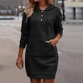 thumbnail image 2 of Timegard Hoodies for Women Sweatshirt Button Long Sleeve Slim Pullover Fall Comfy Long Tops with Pocket, 2 of 7