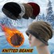 thumbnail image 2 of Ruifaya Gorro de punto de invierno cálido de lana polar para acampar, gorro de punto para esquiar en CA, 2 of 6
