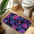 thumbnail image 6 of 1pc Floral Pattern Absorbent Non-Slip Bathroom Thickened Flannel Rug Decor,Soft,Quick Drying,Suitable For Indoor/outdoor Use,Bathrooms,Bedrooms,Kitchens,Terrace,Laundry Rooms,16"x24", 6 of 7