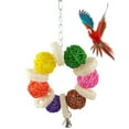 thumbnail image 1 of Parrot Ball Toy Interactive Interactive Parrot Rattan Ball Bird Chew Toy, 1 of 10