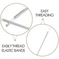thumbnail image 3 of MLINS 3pcs Metal Spring Clip for Pants Drawstring Replacement Sewing Tool for Drawstrings with Elastic Clamp Fixing Tool for DIY Threading, 3 of 8