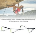 thumbnail image 1 of Peahefy Outdoor Hanging Rope Ladder Flat Belt Step Ascend Strap for Mountaineering Rock Climbing,Climbing Rope Ladder,Hanging Rope Ladder, 1 of 8