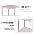 thumbnail image 3 of 4-Tier Slim Rolling Storage Cart with Wheels - Narrow Laundry/Kitchen Shelving Unit for Bathroom/Pantry, 3 of 6