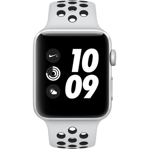 Apple Watch Nike+ Series 3 42mm GPS Only Silver Aluminum Case with Pure Platinum/Black Nike (Used) - Walmart.com