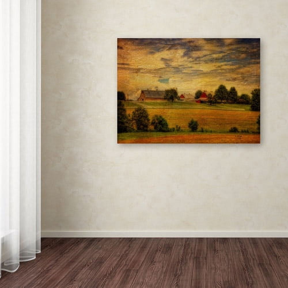 Trademark Fine Art "Summer Farm" Canvas Art by Lois Bryan