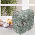 thumbnail image 4 of Oriental Green Lounger Chair Bag, Abstract Romantic Blooming Tree Branches Flying Petals Art, High Capacity Storage with Handle Container, Lounger Size, White Pale Teal Paprika, by Ambesonne, 4 of 5