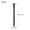thumbnail image 2 of Uxcell 12Pack Silicone Zip Ties 6 Inch Reusable Wire Ties Cable Organizer, Black, 2 of 6
