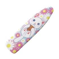 HELLHERO Ironing Board Cover, Standard Size Iron Board Covers with Heavy Duty Adjustable Elastic Edges, Heatproof Ironing Board Covers for Smooth Ironing(White Cat, 15"x54")