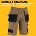 thumbnail image 3 of Pantalones cortos de trabajo DEWALT Protradesman para hombre, polialgodón, color canela 38, 3 of 5