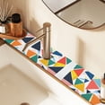 thumbnail image 2 of Yayeee Faucet Mat for Kitchen Sink 30" Diatomite Long Splash Guard Pad, Red Triangles, 2 Pack, 2 of 7