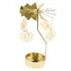 thumbnail image 4 of Candelabro giratorio para velas de té, adorno para decoración navideña, dorado Rosa, 4 of 9