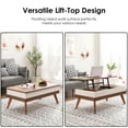Bidiso Lift Top Coffee Table, 40'' Center Table with Hidden Storage