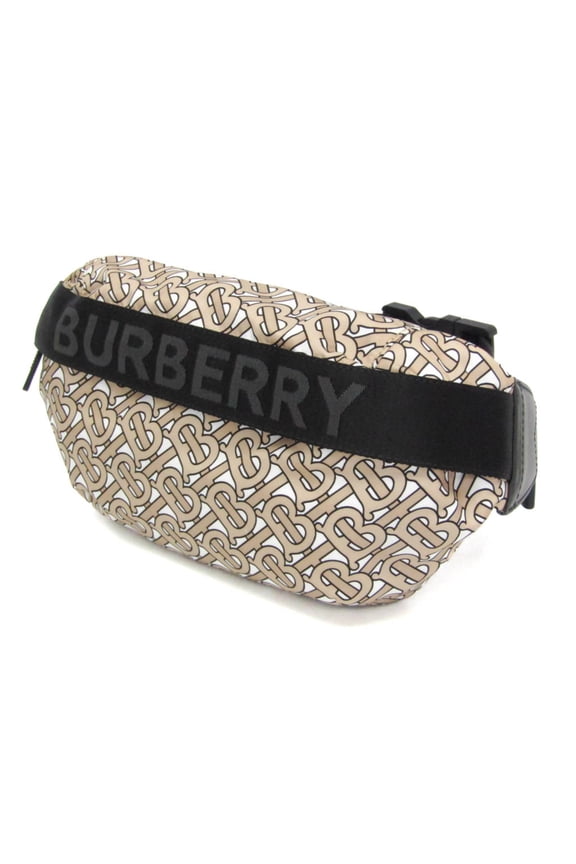 Pre-Owned Burberry TB Monogram 8011616 Men,Women Nylon,Leather Fanny Pack,Sling Bag... (Good)
