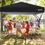 GVDV Outdoor Pop up Canopy 10'x10' Tent Camping Sun Shelter-Series Party Tent (Black)