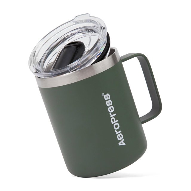 Taza de Viaje para Café AeroPress 12 oz Acero Inoxidable Verde