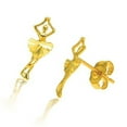 thumbnail image 2 of JewelStop 14K Solid Yellow Gold Ballerina Stud Stud Earrings, 2 of 4