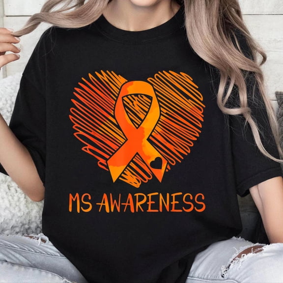 100% Cotton Unisex Ms Awareness Multiple Sclerosis Awareness T-Shirt