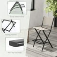 thumbnail image 4 of Topbuy Tabourets de Bar Pliants d'Extérieur - Ensemble de 4, Café, 4 of 6