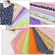 56PCS Cotton Craft Fabric Bundle, 10 inches Squares Sheets Patchwork, Sewing Quilting Craft Fabric, DIY Sewing Scrapbook Quilting Dot Stripe Fabric