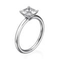 thumbnail image 3 of 8.00MM D-F VS Moissanite Ring (0.96 ct Moissanite Weight, 3.14 ct dew) Asscher Cut 14K Gold, 3 of 3