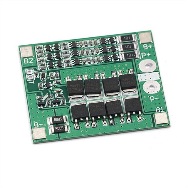 Placa de Protección para Cargador de Batería de Litio 3S 25A, Placa de Protección 18650 de 12 V con Balanceador para Batería de Iones de Litio.