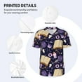thumbnail image 3 of Lsque Lavender Flowers Pattern Mens Polo Golf Shirts Funny Graphics Shorts Sleeve Button Shirts Baseball T-shirt-XX-Large, 3 of 7