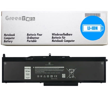 GREENTECH VG93N 451-BBZH BATTERY FOR DELL PRECISION 3520 PRECISION 3530 LATITUDE 5580 LATITUDE 5591 11.4V 92WHR X0TVD WFWKK