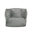 thumbnail image 3 of GDF Studio Calef Modern Velveteen Bean Bag Chair, Gray, 3 of 11