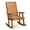 Teak Color, variant on Zimtown Wooden Rocking Chair with High Backrest,Solid Fir Wood Outdoor Rocking Chair for Indoor and Outdoor, Garden, Yard, Patio,Rustic