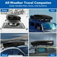 thumbnail image 5 of Danolapsi Heavy Duty Hard Shell Roof Top Cargo Carrier - 55(L) x31(W) x12(H) Waterproof Lockable Storage Box Capacity 165 Lbs 12.4 Cu Ft - Tool-Free Install- Fits SUV, Truck, Van, 5 of 8