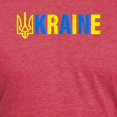 thumbnail image 3 of CafePress - Support Ukrainians Flag Vintage Gold Tride T Shirt - Mens Tri-blend T-Shirt, 3 of 4