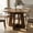 Brown, variant on 47" Round Dining Table for 4 to 6 Person, Farmhouse Kitchen Table with Under-Table Storage Shelf, Solid Wood Construction for Dining Room, Living Room, Brown