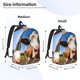 thumbnail image 2 of Disketp Blue Sky Meadow Cute Cow Mochila de Lona Estampada, Mochila Escolar de Viaje Ligera para Estudiantes y Portátil-Medium, 2 of 5
