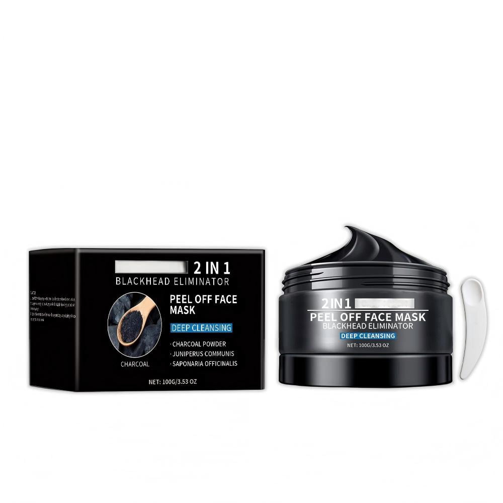 Alvantor Peel Off Face Mask for Cleansing with Bamboo Charcoal, Removes Blackheads, 3.53oz
