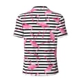 thumbnail image 4 of Rocae Flamingos for Men's Short Sleeve Polo Shirt, Quick Drying Performance Moisture Wicking Sports Men's Golf Shirt Large, 4 of 9
