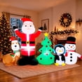 thumbnail image 3 of Firstness 6ft Christmas Inflatable,Christmas Blow ups Santa Snowman Xmas Tree Penguin Dog with LED Lights, Outdoor Decoration for Yard Garden Party, 3 of 14
